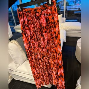 TopShop Skirt US4 Red Midi